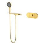 Round Shape designed H59A Solid Brass Thermostatic Bathtub Mixer with large size control borad