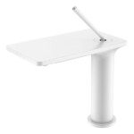 Solid Brass Water Fall Outlet designed Basin Faucet with storage shelf