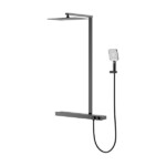 3 function solid brass thermostatic Exposed shower set with large top shower