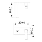 Jasupi Elegant Series Single lever Wall Concealed Solid Brass hot & cold Basin Faucet